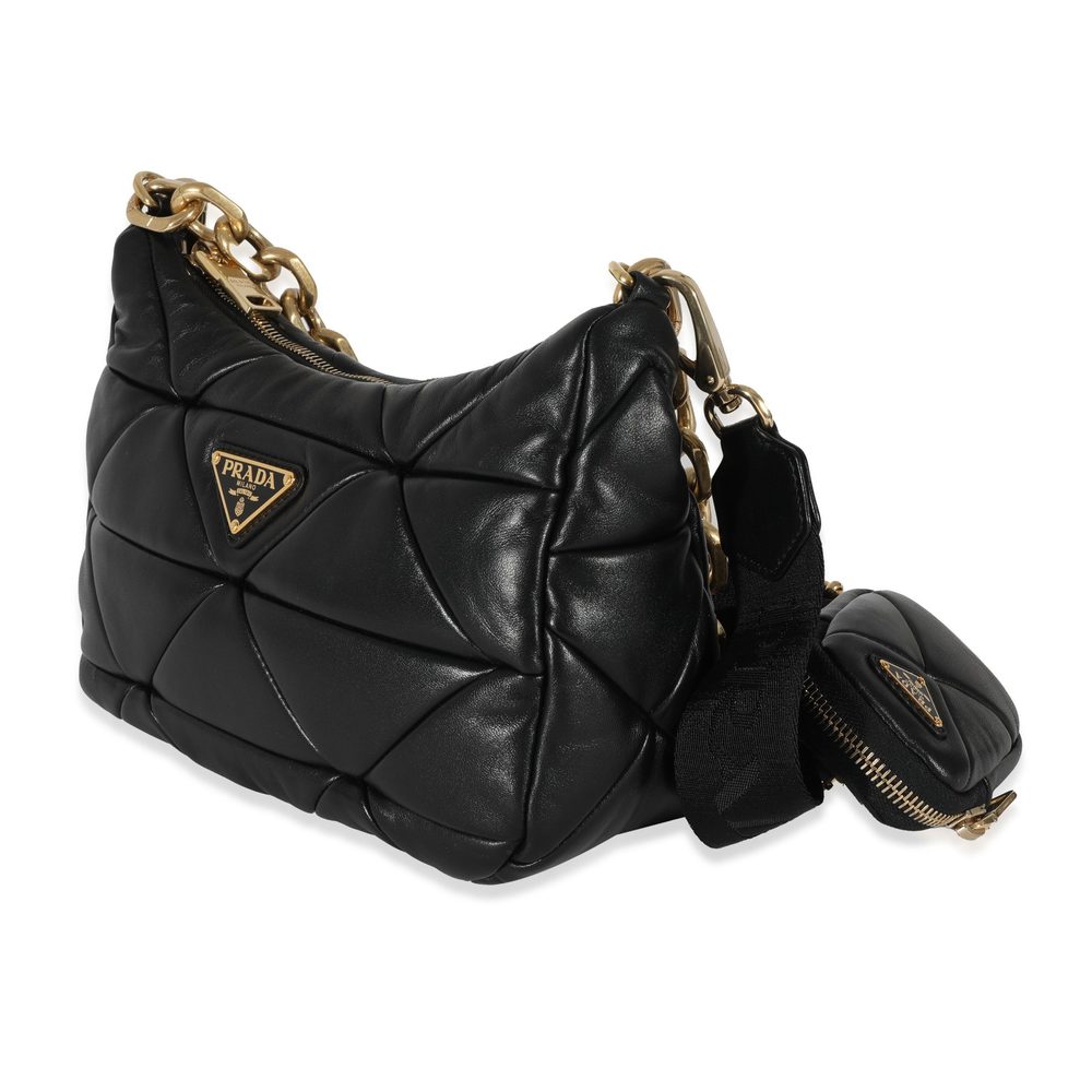 Prada Black System Nappa Patchwork Bag - image 2